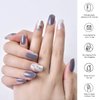 KING HORSE Semi Cured Gel Nail Stickers 24pcs Long Lasting Nail Polish Wraps Salon-Quality Semi-Cured Gel Nail Strips UV Lamp Required Semicured Gel Nail Wraps for Women