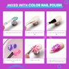 Makartt 3D Painting Gel Clear Nail Gel For Nails Art Chrome Nail Powder Micro 3D Sculpting Gel No Wipe UV Gel for Gel Nail Polish 3D Carving Drawing Gel for Nail Art at Home & Salon DIY 0.28 fl.oz