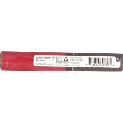 Burt's Bees, Lip Gloss Summer Twilight, 0.2 Fl Oz