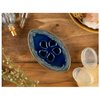 LungMongKol Shop Ceramic Soap Dish with Self Draining Tray for Bar Soap, Bathroom, Kitchen (Blue)