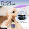 Lavender Relaxation Massage Oil with Massage Roller Ball - No Stain 100% Natural Blend of Spa Quality Oils for Calming, Aromatic, Soothing Massage Therapy