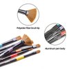 Mideer Paintbrushes Set, 7 Piece Brushes Set for Kids, Aluminum and Polyester Brushes for Canvas, Watercolor, and Paper Painting,Children Painting Brush, Art Brush Set,Easy to Carry Design