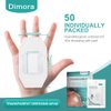 Dimora Transparent Film Dressing with Pad 50 Pack, 2.3"x2.7" Waterproof Adhesive Bandages Post Surgical Wound Cover Barrier Film