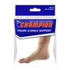 Champion Figure-8 Ankle Support, Light Elastic Compression Brace, Muscle Joint Recovery, Black, Small