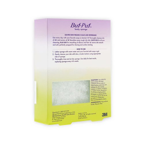 Buf-Puf Double Sided Body Sponge, 2 pk