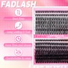 Cluster Lashes D Curl Lash Clusters 280 Pcs Lash Extension Clusters Individual Lashes Soft DIY Eyelash Extensions Mixed Tray Eyelash Clusters Natural Look (40D+60D-0.07D, 8-20mm)