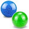 2 Pack 3D Puzzle Maze Ball Magic Brain Teasers Games Memory Sequential Gravity Puzzle Cube Balls Educational Toys for Kids Teen & Adults Birthday Christmas Stocking Stuffers Gifts, Hard Challenges