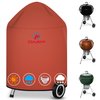 Comnova Charcoal Kettle Grill Cover - Heavy Duty Waterproof BBQ Cover for 18 Inch Weber Original Charcoal Kettle, Cuisinart and More