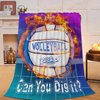 Volleyball Blanket Warm Soft Cozy Volleyball Throw Blanket Gifts for Teen Girls Women Plush Fluffy Volleyball Stuff Fleece Flannel Gifts Blankets for Kids Adults 50"X40"