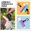 Sureio 10 Pack Lip Balm Holder Keychain Compact Clip On lipstick Holder Lip Gloss Holder Keychain(Earth Tones)(Bright Colors)