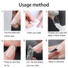 500Pcs Medium Almond Fake Nail Tips Full Cover Clear Acrylic Nails Press on Nails for DIY Nail Art, 10 Sizes