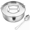 Flanera Flan Mold 1.5 Quart Capacity, Flan Pan Stainless Steel with Lid and Handle - Moldes para Flan en Baño Maria con Tapa - Instant pot Accessories