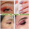 Bowitzki Face Jewels Rhinestones For Makeup,Face Gems Stick On Eye Rhinestone Sticker, Tears Rainbow Star Diamond Crystals For Women Festival Accessory Nail Art Decoration (A)