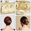 Small Hair Clips Akamino Metal Hair Claw Clips, Hair Accessories for Women Half Bun Hairpins for Thick - 8 Pack
