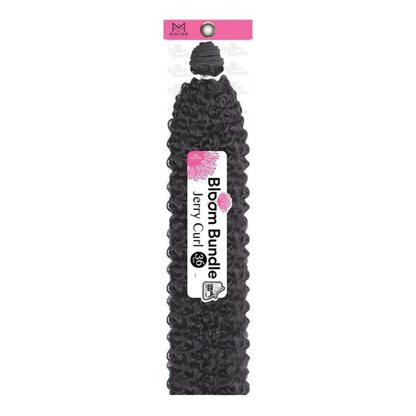 Mayde Beauty Bloom Bundle Weave JERRY CURL 30" (1-Pack, 1 Jet Black)