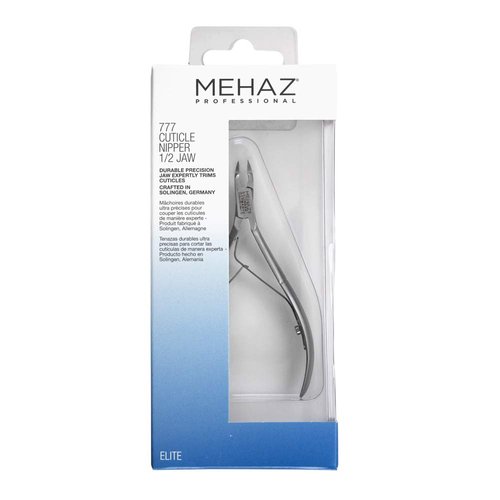 Mehaz Cuticle Nipper 777, 1/2 Jaw, Stainless Steel Cobalt with 4" Handle