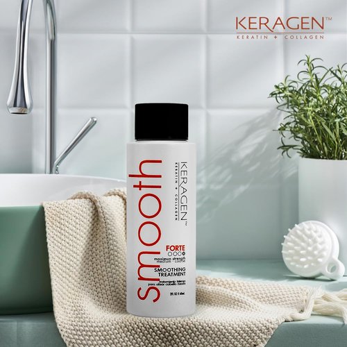 KERAGEN - Clarifying Shampoo with Keratin and Collagen, All Hair Types, Sulfate Free, 2 Oz - Deep Cleansing, Purifying, Refresh and Reset Damaged, Color Treated Hair