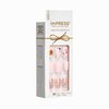 KISS imPRESS Limited Edition Holiday Press-On Manicure with PureFit Technology, Short Length, Square Shaped, Pink Press-On Nails, Style 'Dear Santa’