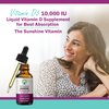 NatureGenX Liquid Vitamin D Drops: Vitamin D3 Supplement 10000 IU for Fast-Absorbing Immune Support, Non-GMO & Gluten Free D3 Liquid Drops for Adult 30ml, 30 Servings Liquid D3 Drops, Orange Flavor