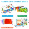 Aiduy Baby Toys 6 to 12 Months - Baby Tissue Box Toys Montessori Toys for Babies 6-12 Months Soft Crinkle Infant Sensory Toys for 1 Year Old Early Learning Toys Baby Boys Girls Gifts
