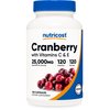 Nutricost Cranberry Extract (25,000mg) (120 Capsules) with Vitamin C & Vitamin E
