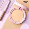 Daisy Doll Face Powder, Pressed Setting Powder w/SPF 25 PA+++, Japanese Makeup for Matte & Smooth Finish, 0.3 oz (10 g), 02 Pink Ocher