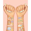 xo, Fetti Groovy 70s Temporary Tattoos - 48 Glitter Styles | Flower Power Birthday Party Supplies, Good Vibes Only Favors, Smiley, Rainbow Arts and Crafts