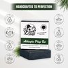 The Black Stuff All Natural Bar Soap for Men Handmade Cold Process Soaps with Organic Ingredients and Essential Oils - Mens Soap for Daily Use, Atlantic Pine Tar (3 Packs)