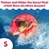 DMAR Pool Floats Donut Inflatables Donut Tube Pool Float Donut Pool Floats for Kids Donut Floatie Doughnut Pool Float Donut Swimming Ring for Beach Pool, 23.4", 1Pcs, Pink