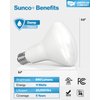 Sunco Lighting BR30 Light Bulb LED Indoor Flood Lights 3000K Warm White, 850 LM, E26 Base, 25,000 Lifetime Hours, Interior Dimmable Recessed Can Light, 6 Pack, 11W Equivalent 65W
