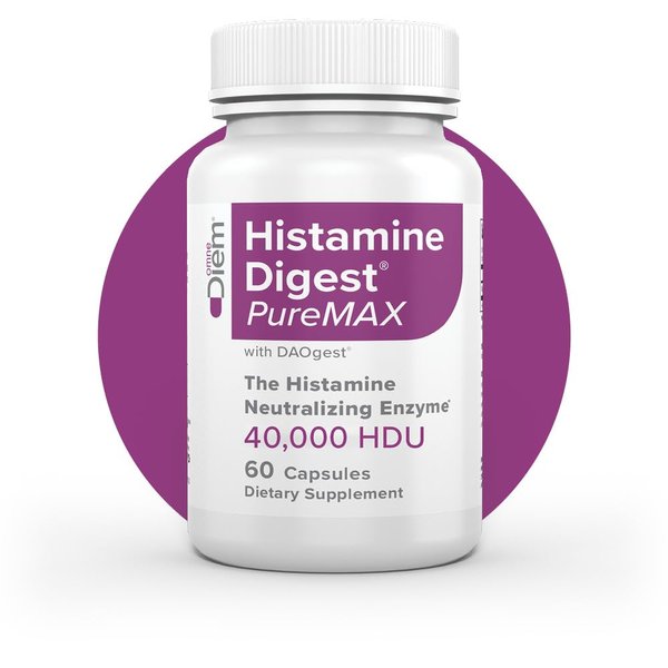 Omne Diem Histamine Digest PureMAX with DAO - Diamine Oxidase Supplement for Food Related Histamine Intolerance (60)