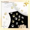 YAEISM 20PCS Dollar Sign Nail Charms Gold Silver Crown Nail Charms 3D Crystal Money Charms for Nails Luxury Nail Rhinestones for Nail Art and DIY Crafts Decoration