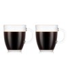 Bodum 12oz Bistro Coffee Mug Single-Wall Tempered Glass, 2 Pack, Clear