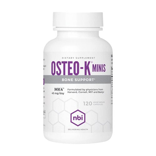 NBI Osteo-K Bone Support - Mini | Vitamin D &amp; K Complex with Calcium Citrate Supplement | 45mg Vi...