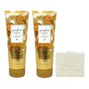 Bath & Body Works Gingham Glow 2 Pack Moisturizing Body Washes with a Natural Oats Bar Soap - Full Size