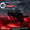 Nilight Extension Cable for Motorcycle LED Strip Lights 4PCS 2 Feet Extension Cords 3PCS 2 Way Y Splitter 4PIN Extension Cord for Underglow Neon Accent Light Strips Rock Lights