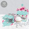 Big Dot of Happiness Spa Day - Treat Box Party Favors - Girls Makeup Party Goodie Gable Boxes - Set of 12