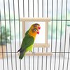 Wontee Bird Mirror with Perch Bird Toys for Parrots Budgies Parakeets Cockatiels Lovebirds Finches Canaries