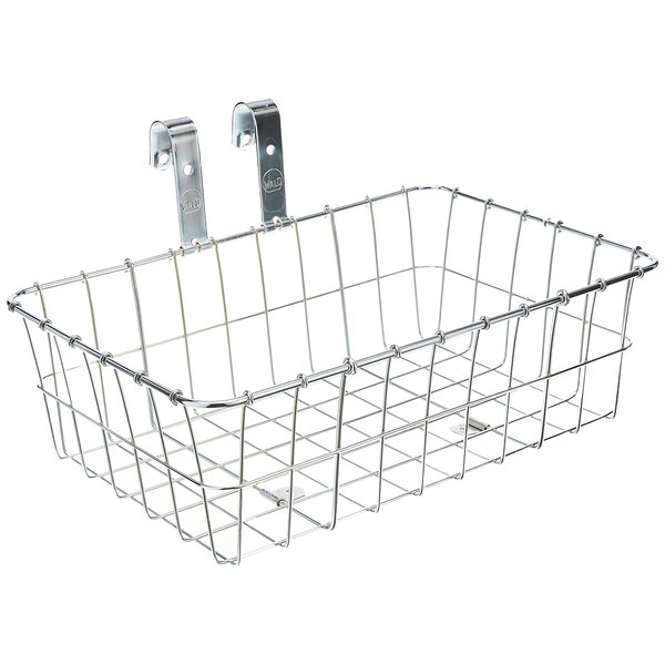Wald Front Bicycle Basket (15 x 10 x 4.75, Silver) W137