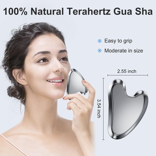 ZminRN Terahertz Gua Sha Facial Tools Guasha Tool for Face Body Gua Sha Stone Lymphatic Drainage Massager