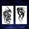 Oottati 6 Sheets Black Flying Dragon Claw Totem Arm Temporary Tattoo Stickers Fake Tattoos That Look Real and Last Long