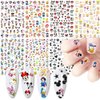 Cartoon Nail Art Stickers Cute Cartoon Nail Decals 3D Self-Adhesive Nail Art Supplies Designer Nail Stickers for Women Kids Girls Manicure Acrylic Nails Decoration Accessories 7 Sheets