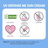 MAKEPREM UVA UVB Defense Me Calming Sun Cream VEGAN Sunblock SPF 50+ PA++++ 1.69 Fl Oz Reef-Safe Non-Nano Mineral Sunscreen Broad UV Protection Blue Ray Dry Sensitive Acne-Prone Oily Skin No Chemical