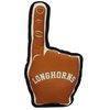 Pets First NCAA Texas Longhorns #1 FAN TOY. Best SPORTS Dog Toy with Double Stitched trim and Tough Nylon material filled with Chewable Polyfil and INNER SQUEAKER