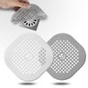 2 Pack Drain Hair Catcher Durable Silicone Bathroom Accessories Shower Drain Protector Sink Drain Strainer Hair Stopper for Shower Kitchen Bathroom Tub Grey