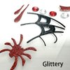 3 Pcs Halloween Temporary Tattoo Face Sticker Back Red Tattoo Face Gems Jewelry Stickers Spider Web Vampire Bat Face Rhinestone Sticker Halloween Makeup Cospaly Costumes Party Decorations