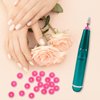 20 PCS Drill Nail Dust Collector Pink Dustproof Protector Caps Nail Art Tools Drill Dust Collector Nail Filer Plastic Cap Nail Art Tools Silicone Dust Stopper for Nail Drill