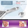 Suvorna Manicure Kit with Nail Clippers, Nail Scissors, Cuticle Pusher, Nail File & Tweezer - Made with Stainless Steel - Professional Nail Care kit for Adults, Seniors, Women, and Men. (5 Pcs)