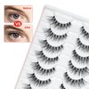 False Eyelashes Wispy 100% Handmade Luxurious Cat Eyelashes Natural Look 10 Pair Wispies Lashes For Daily work and Wedding, Easy to Wear (Bemi Wispy)