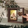 Jigfoxy Dog Memorial Gifts for Loss of Dog - Rotating Wooden Picture Frame for 4x6 Photo - Pet Memorial Gifts for Dog Cat - Dog Loss Sympathy Bereavement Remembrance Gift